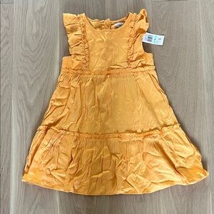 Peek Sunny Orange Ruffle Dress